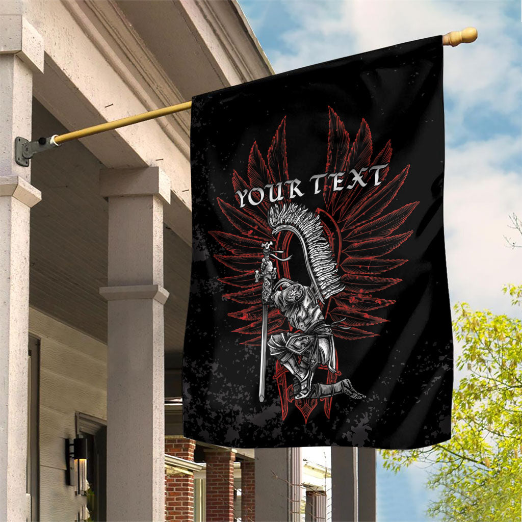 Personalized Poland Husaria Garden Flag Polska Winged Hussar Knight Pride