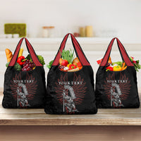 Personalized Poland Husaria Grocery Bag Polska Winged Hussar Knight Pride