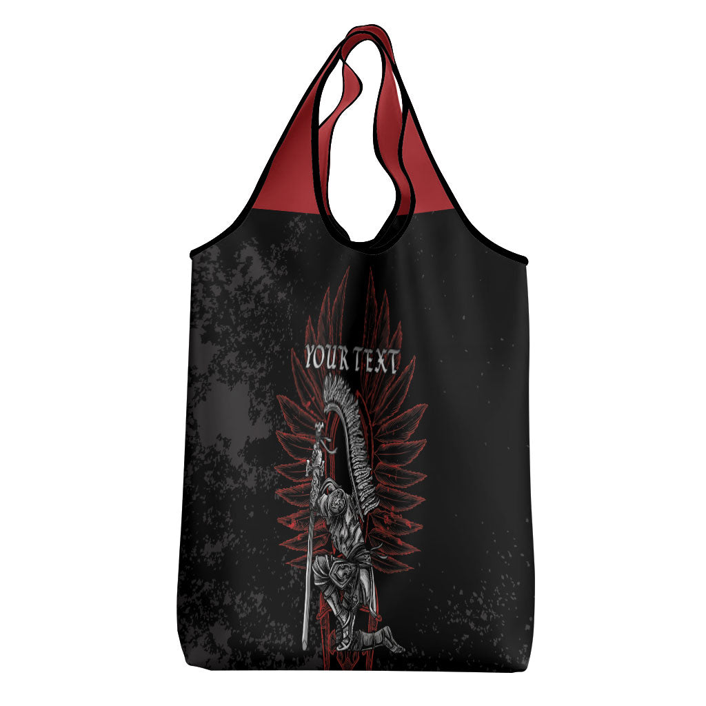 Personalized Poland Husaria Grocery Bag Polska Winged Hussar Knight Pride