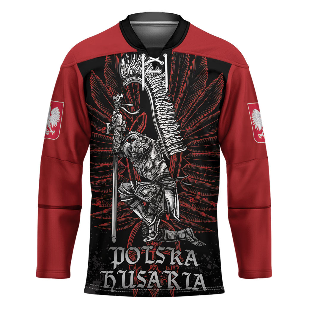 Personalized Poland Husaria Hockey Jersey Polska Winged Hussar Knight Pride