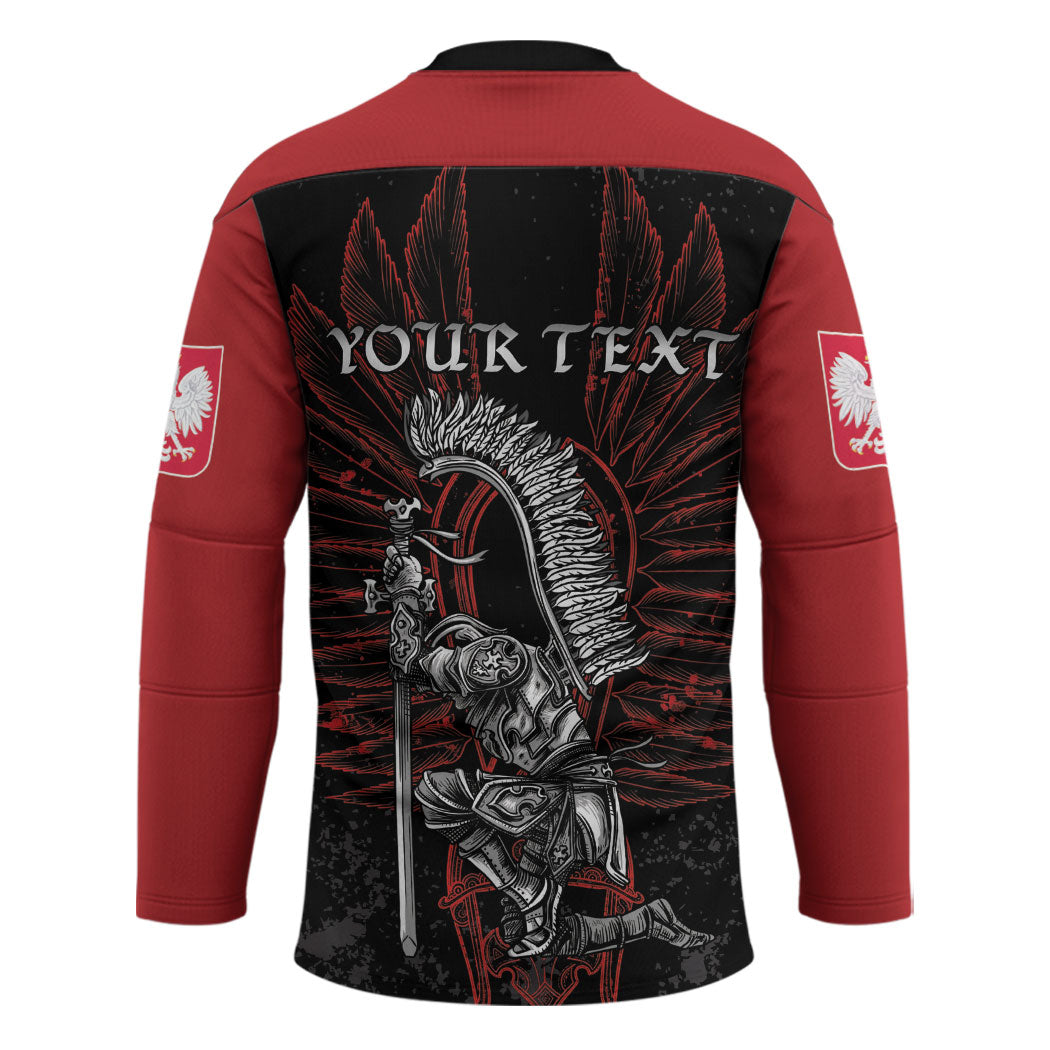 Personalized Poland Husaria Hockey Jersey Polska Winged Hussar Knight Pride