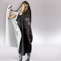 Personalized Poland Husaria Hooded Blanket Polska Winged Hussar Knight Pride