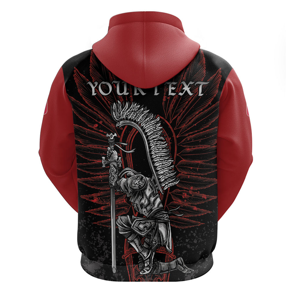 Personalized Poland Husaria Hoodie Polska Winged Hussar Knight Pride