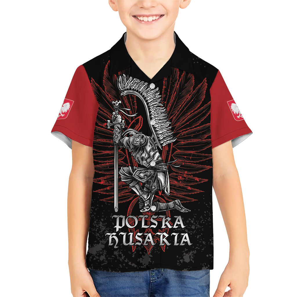Personalized Poland Husaria Kid Hawaiian Shirt Polska Winged Hussar Knight Pride