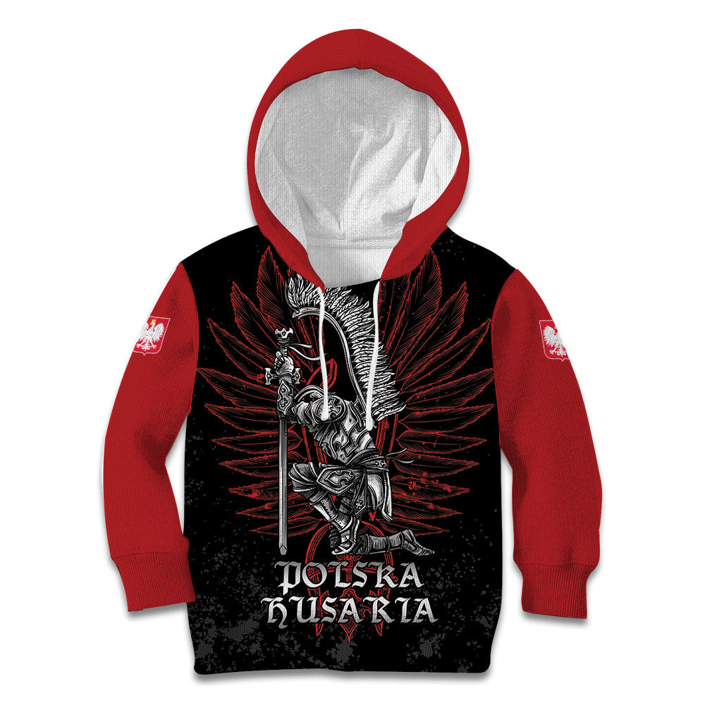 Personalized Poland Husaria Kid Hoodie Polska Winged Hussar Knight Pride