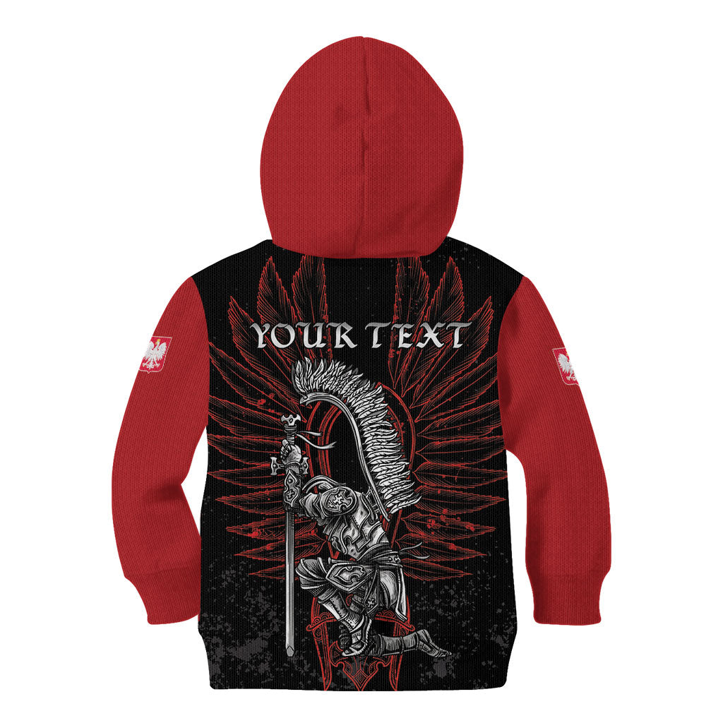 Personalized Poland Husaria Kid Hoodie Polska Winged Hussar Knight Pride