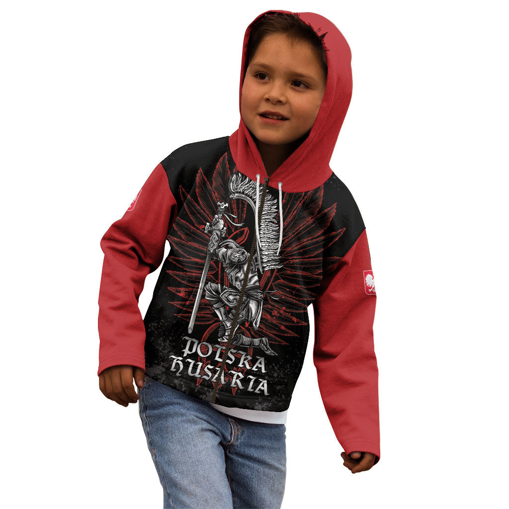 Personalized Poland Husaria Kid Hoodie Polska Winged Hussar Knight Pride