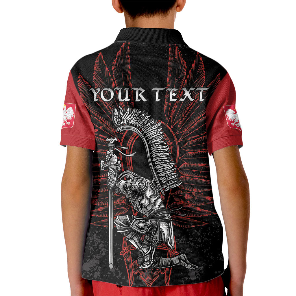 Personalized Poland Husaria Kid Polo Shirt Polska Winged Hussar Knight Pride