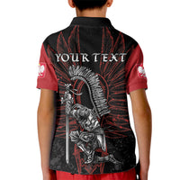 Personalized Poland Husaria Kid Polo Shirt Polska Winged Hussar Knight Pride