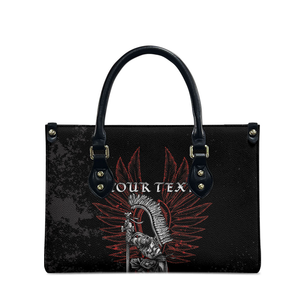 Personalized Poland Husaria Leather Bag Polska Winged Hussar Knight Pride