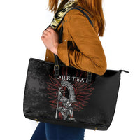 Personalized Poland Husaria Leather Tote Bag Polska Winged Hussar Knight Pride
