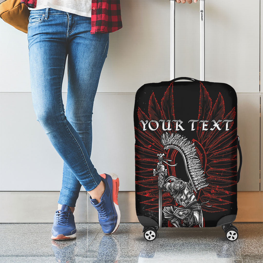 Personalized Poland Husaria Luggage Cover Polska Winged Hussar Knight Pride