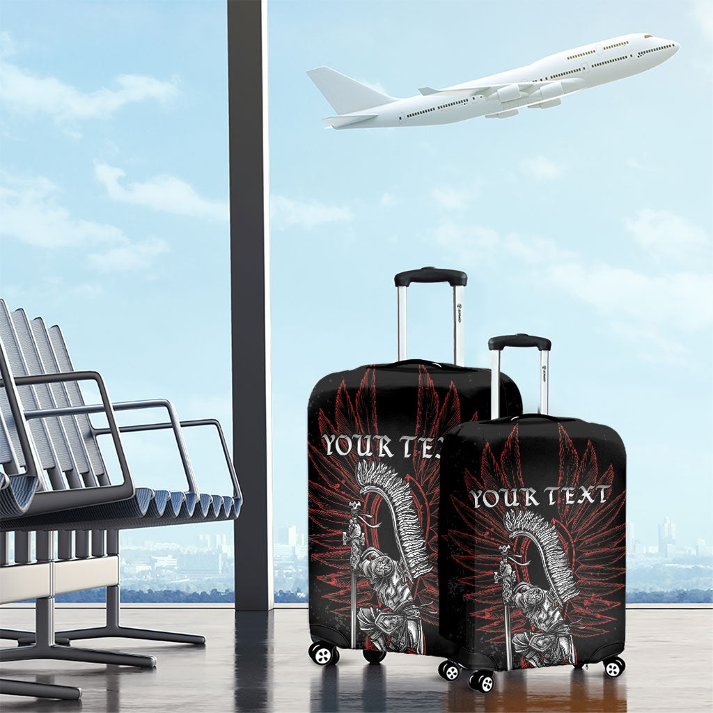 Personalized Poland Husaria Luggage Cover Polska Winged Hussar Knight Pride