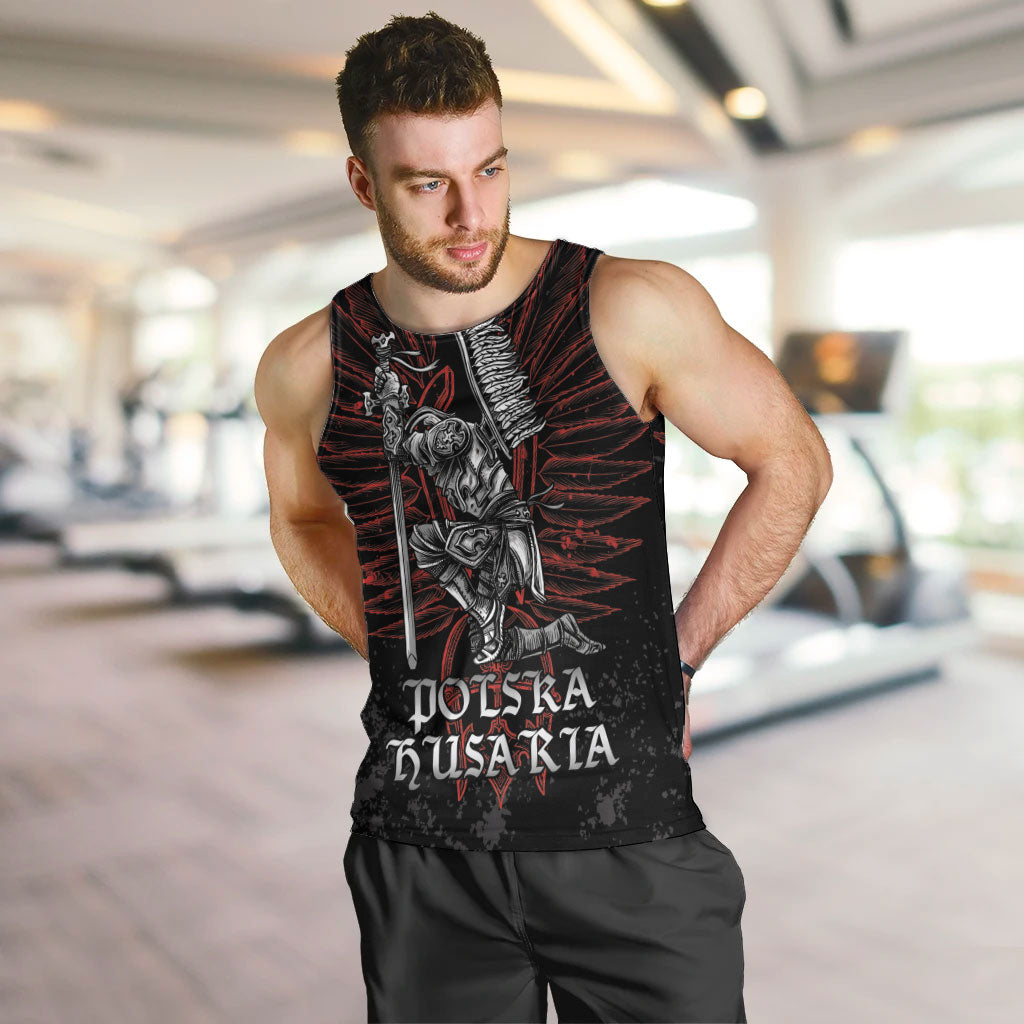 Personalized Poland Husaria Men Tank Top Polska Winged Hussar Knight Pride