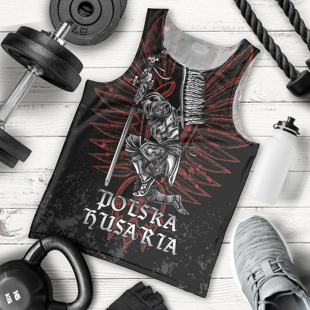 Personalized Poland Husaria Men Tank Top Polska Winged Hussar Knight Pride