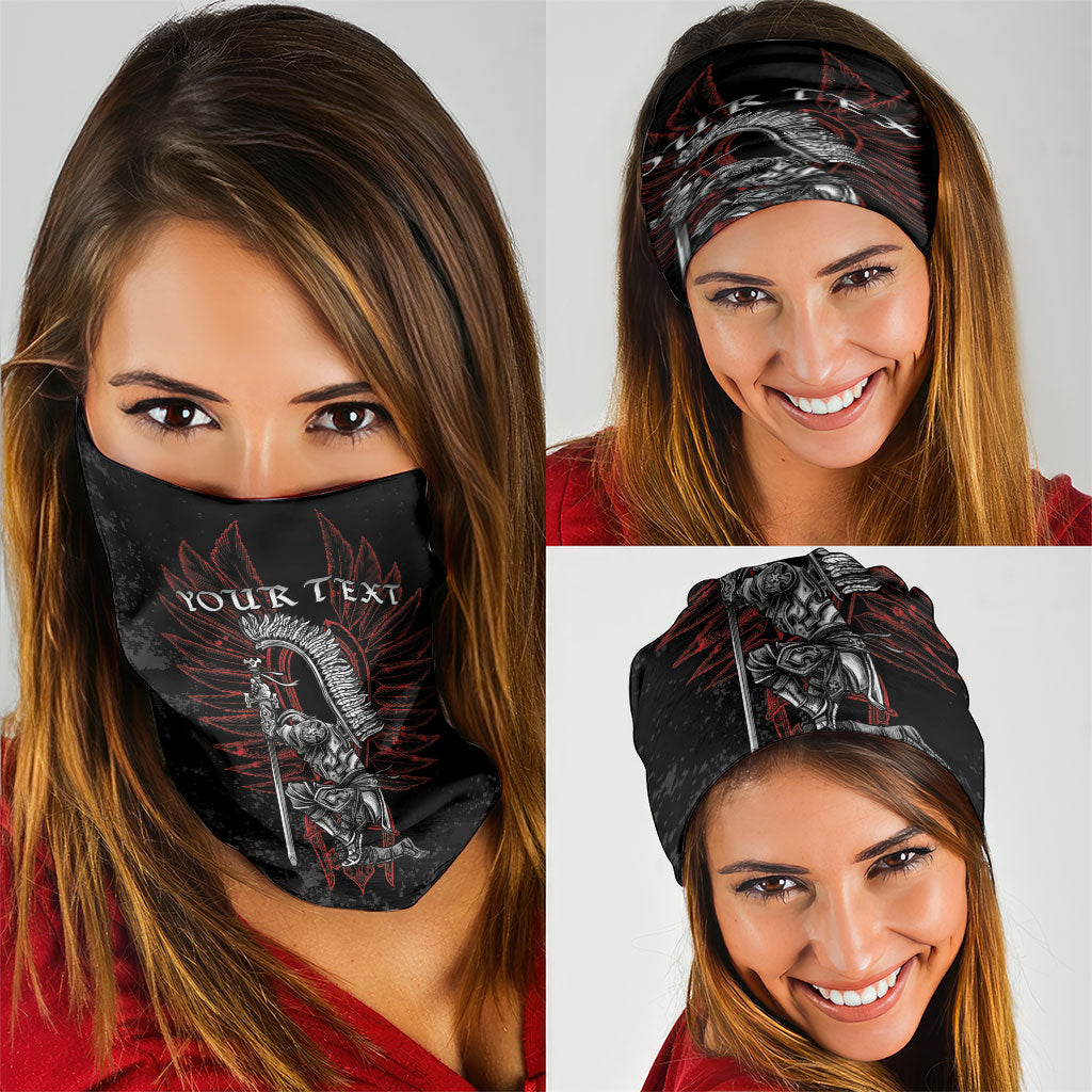 Personalized Poland Husaria Neck Gaiter Polska Winged Hussar Knight Pride