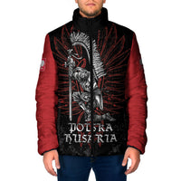 Personalized Poland Husaria Padded Jacket Polska Winged Hussar Knight Pride