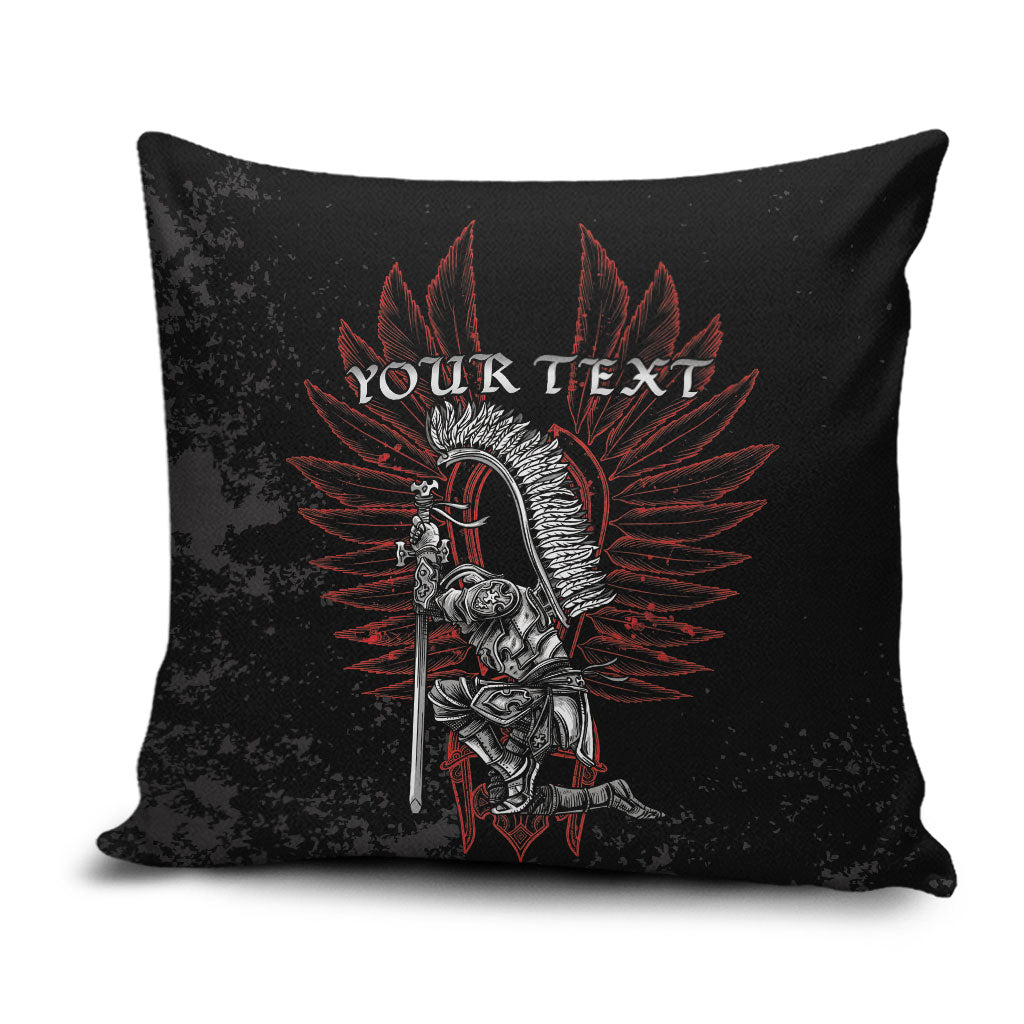 Personalized Poland Husaria Pillow Cover Polska Winged Hussar Knight Pride