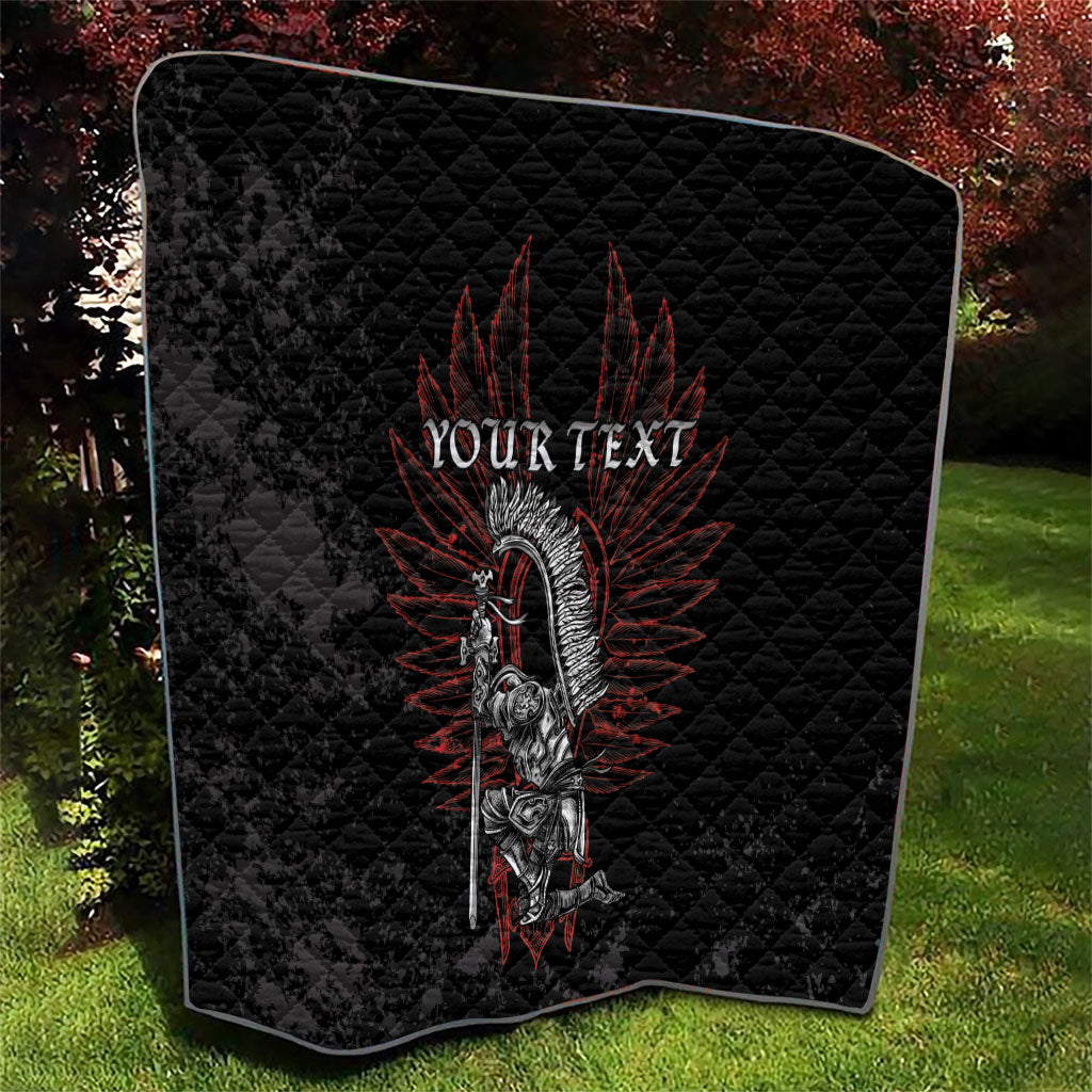 Personalized Poland Husaria Quilt Polska Winged Hussar Knight Pride