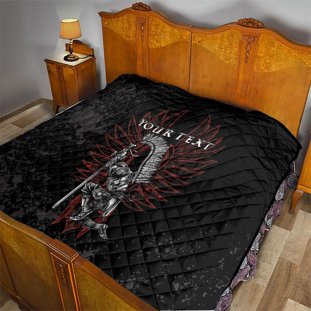 Personalized Poland Husaria Quilt Polska Winged Hussar Knight Pride