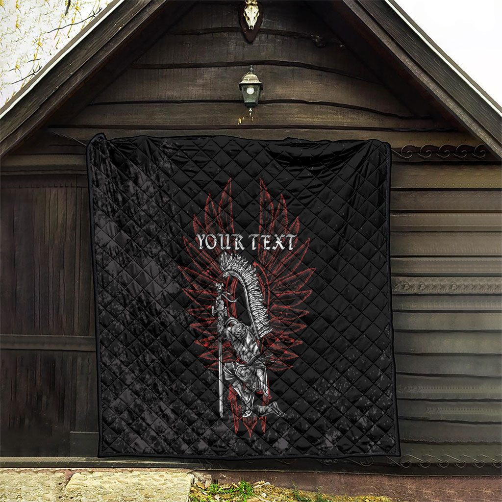 Personalized Poland Husaria Quilt Polska Winged Hussar Knight Pride