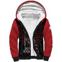 Personalized Poland Husaria Sherpa Hoodie Polska Winged Hussar Knight Pride
