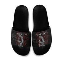 Personalized Poland Husaria Slide Sandals Polska Winged Hussar Knight Pride