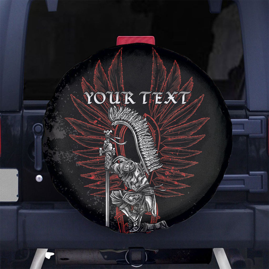 Personalized Poland Husaria Spare Tire Cover Polska Winged Hussar Knight Pride