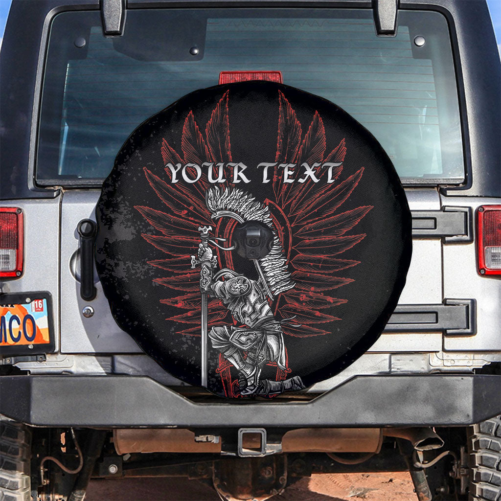 Personalized Poland Husaria Spare Tire Cover Polska Winged Hussar Knight Pride