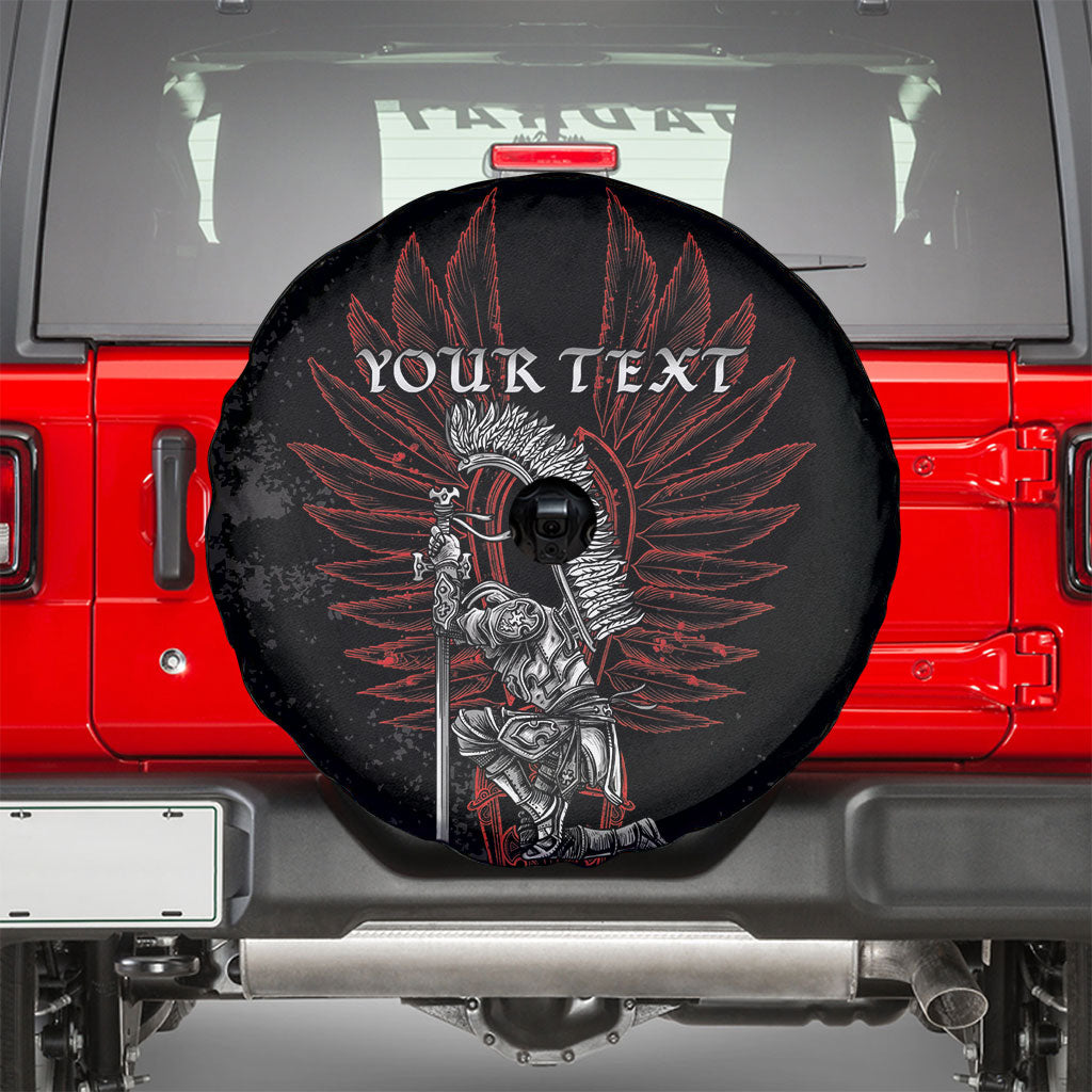 Personalized Poland Husaria Spare Tire Cover Polska Winged Hussar Knight Pride