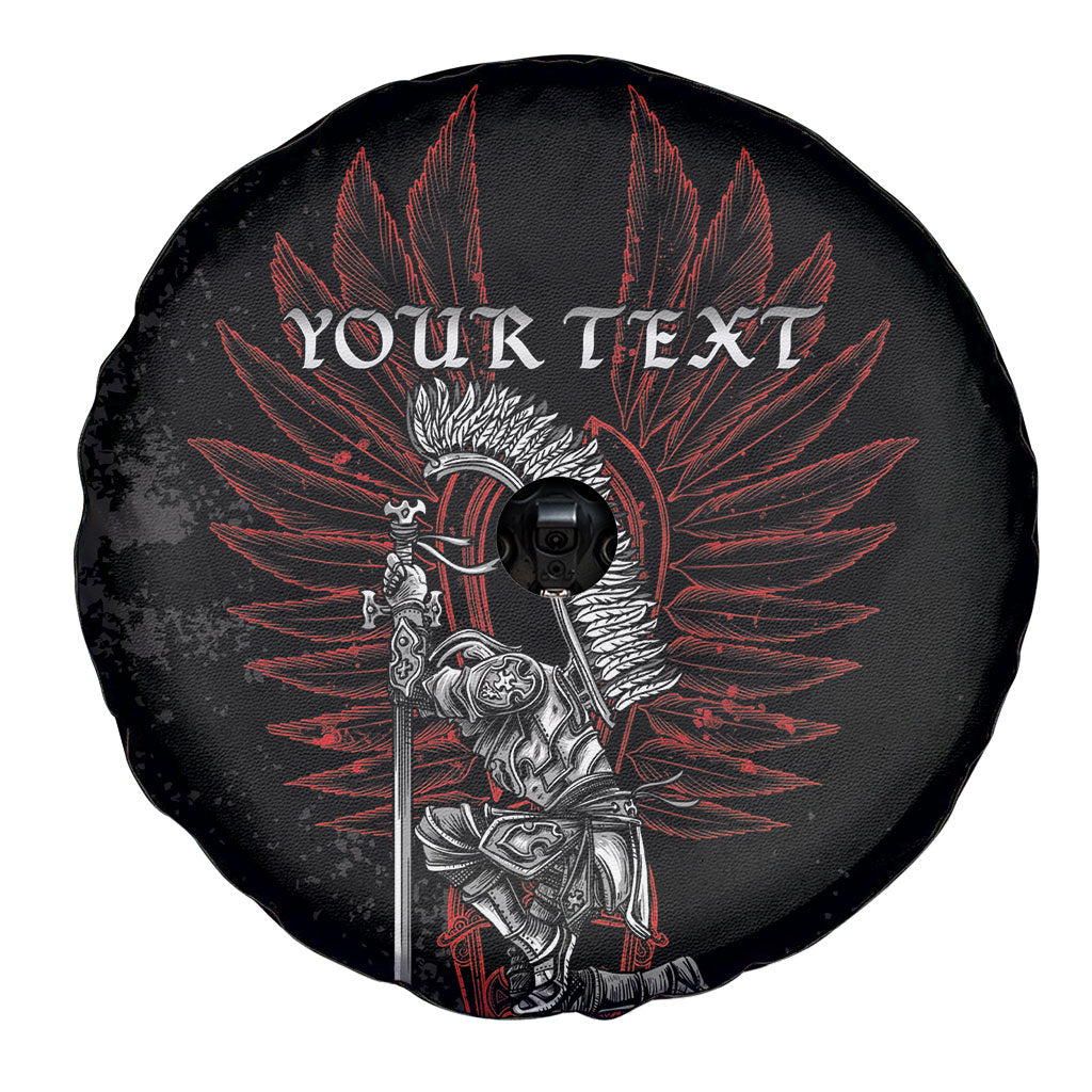 Personalized Poland Husaria Spare Tire Cover Polska Winged Hussar Knight Pride