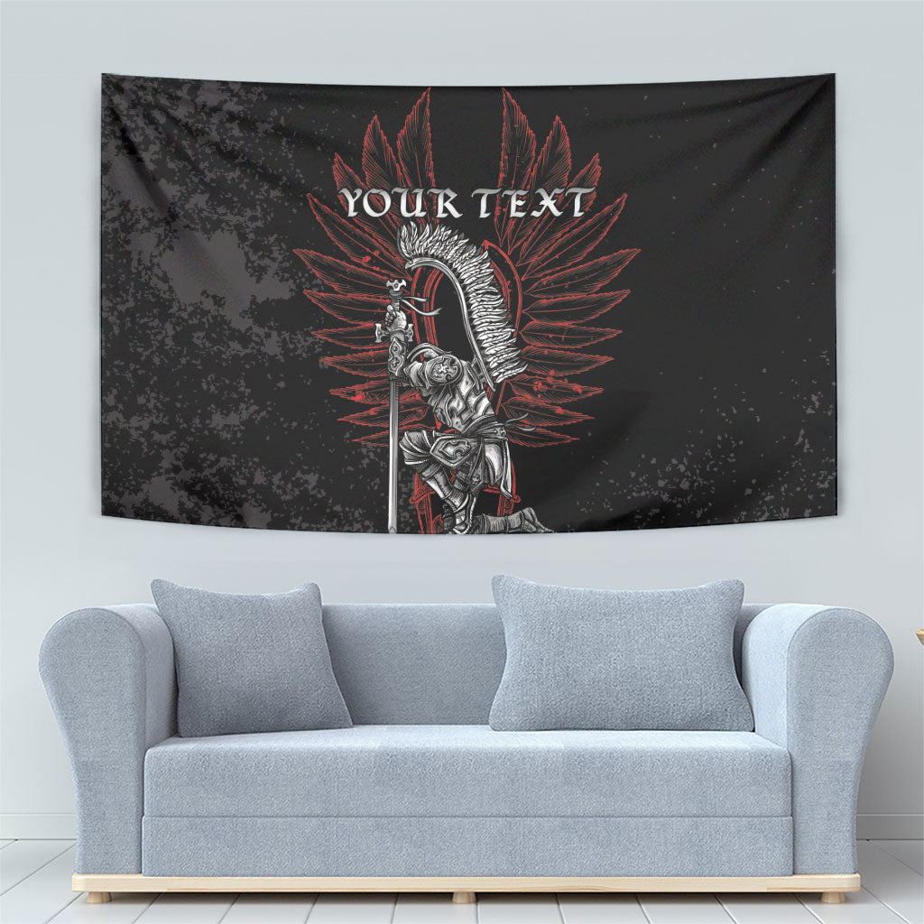 Personalized Poland Husaria Tapestry Polska Winged Hussar Knight Pride