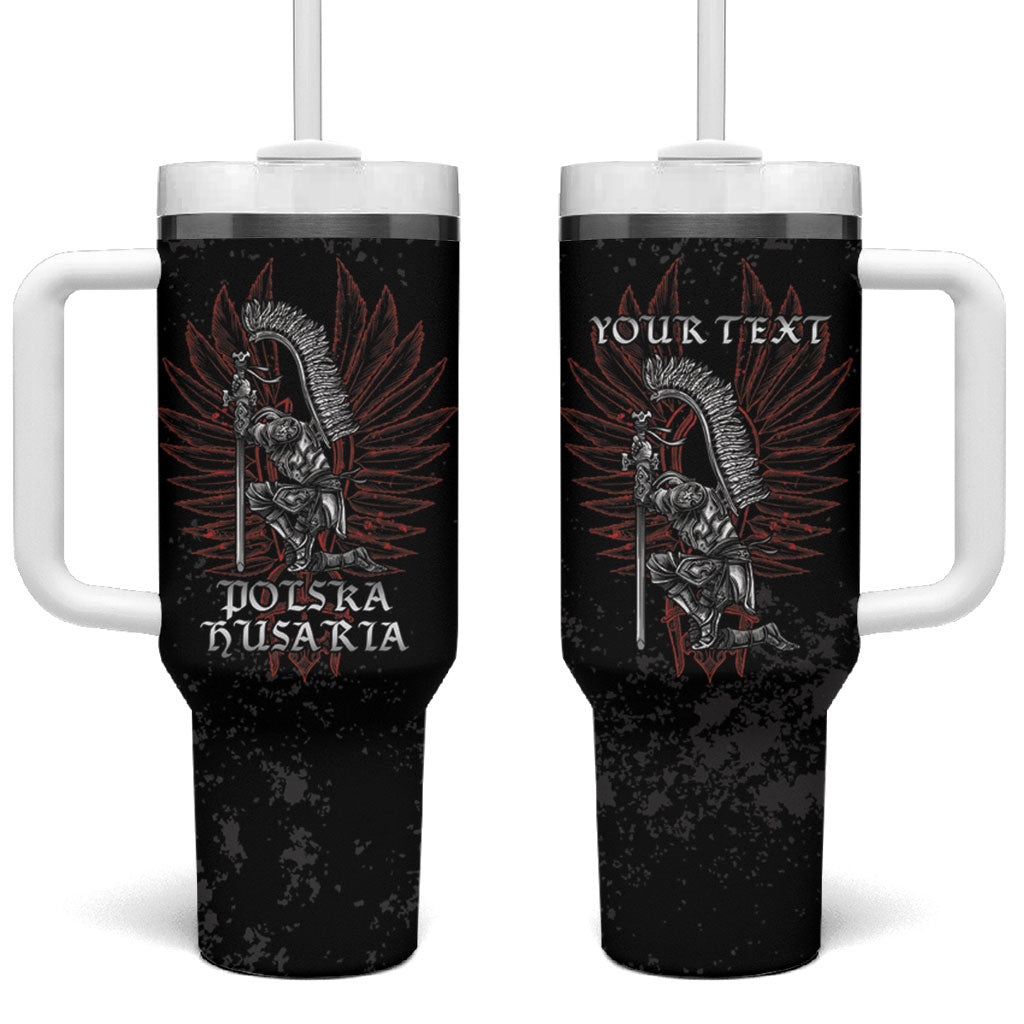 Personalized Poland Husaria Tumbler With Handle Polska Winged Hussar Knight Pride