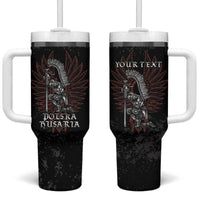 Personalized Poland Husaria Tumbler With Handle Polska Winged Hussar Knight Pride