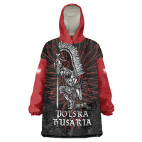 Personalized Poland Husaria Wearable Blanket Hoodie Polska Winged Hussar Knight Pride