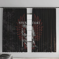 Personalized Poland Husaria Window Curtain Polska Winged Hussar Knight Pride
