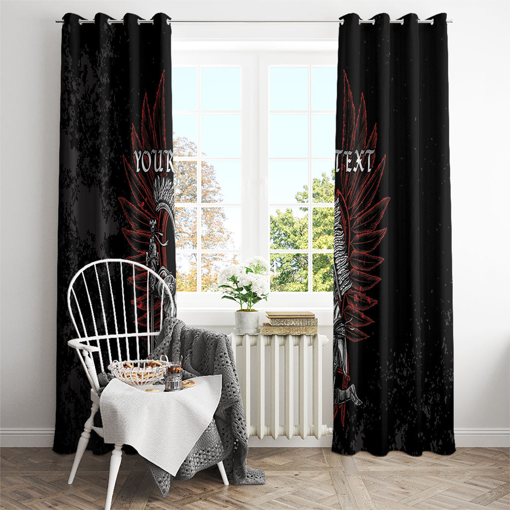 Personalized Poland Husaria Window Curtain Polska Winged Hussar Knight Pride