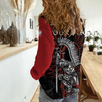 Personalized Poland Husaria Women Casual Shirt Polska Winged Hussar Knight Pride