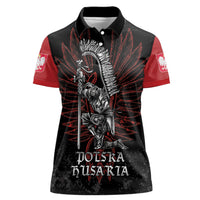Personalized Poland Husaria Women Polo Shirt Polska Winged Hussar Knight Pride
