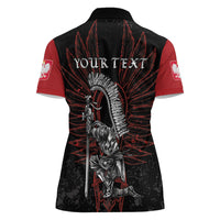 Personalized Poland Husaria Women Polo Shirt Polska Winged Hussar Knight Pride