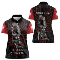 Personalized Poland Husaria Women Polo Shirt Polska Winged Hussar Knight Pride