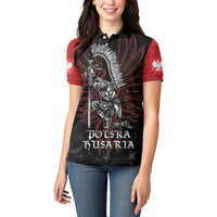 Personalized Poland Husaria Women Polo Shirt Polska Winged Hussar Knight Pride