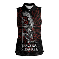 Personalized Poland Husaria Women Sleeveless Polo Shirt Polska Winged Hussar Knight Pride