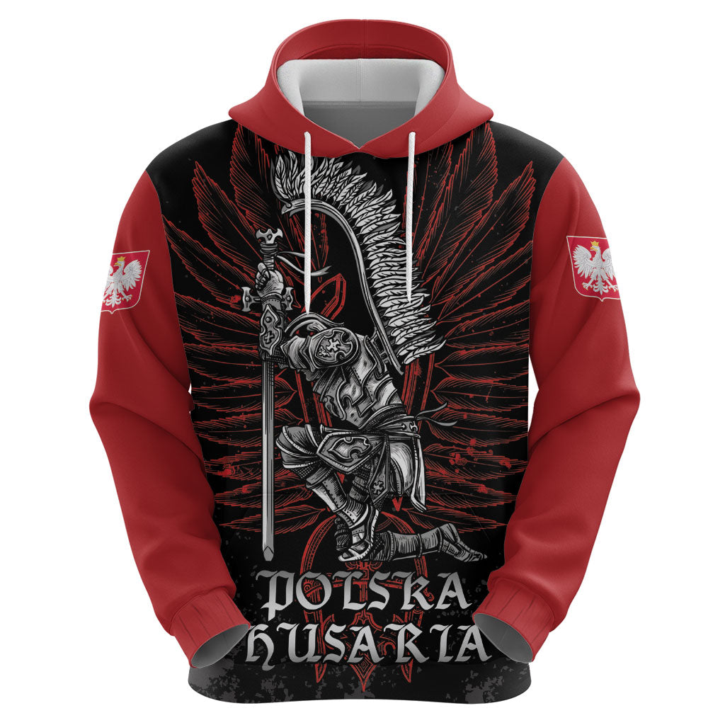 Personalized Poland Husaria Zip Hoodie Polska Winged Hussar Knight Pride