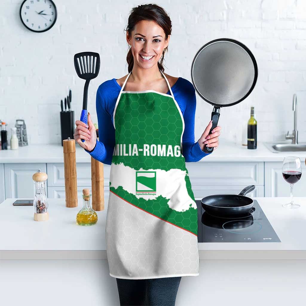 Italy Emilia-Romagna Apron Map With Flag Style - Wonder Print Shop