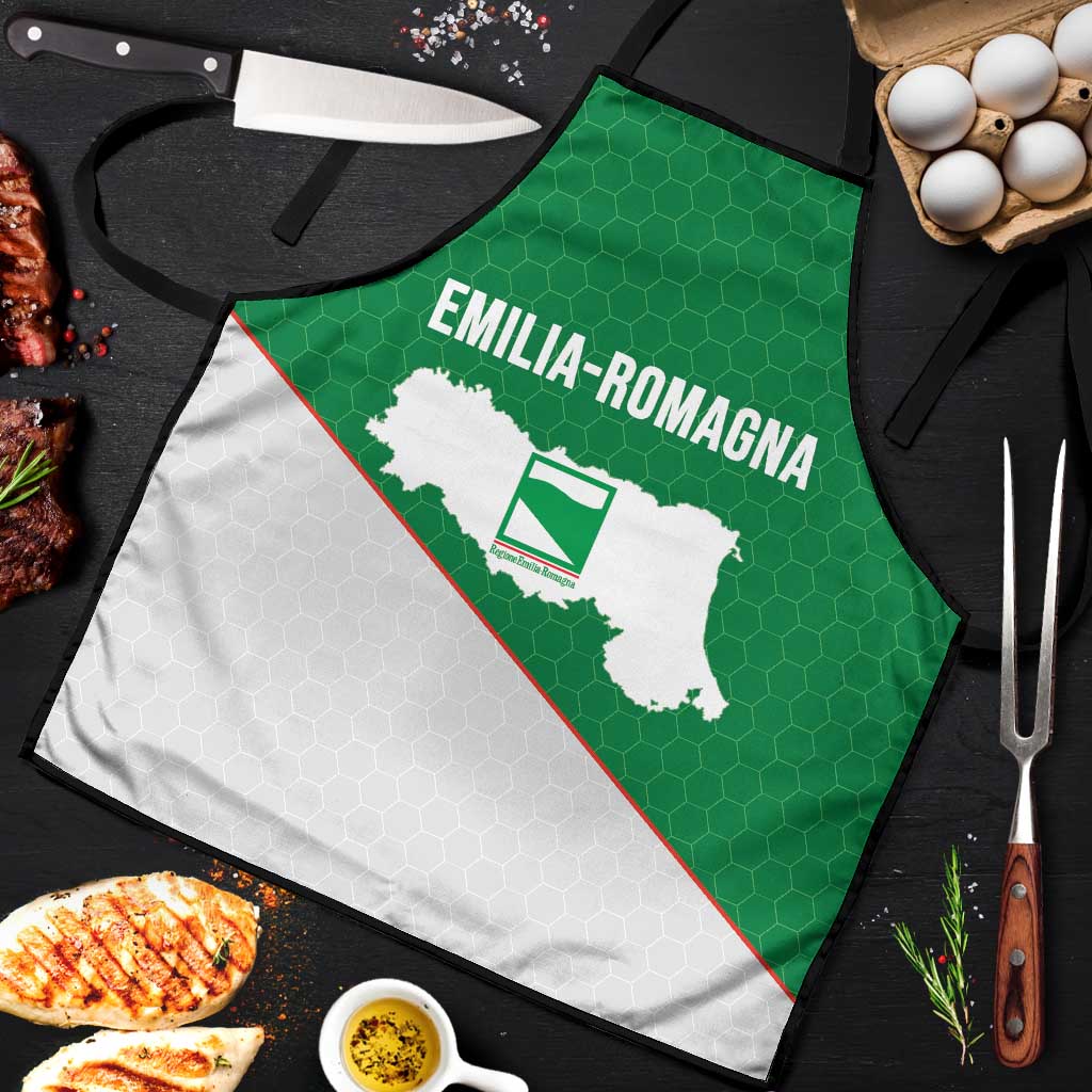 Italy Emilia-Romagna Apron Map With Flag Style - Wonder Print Shop