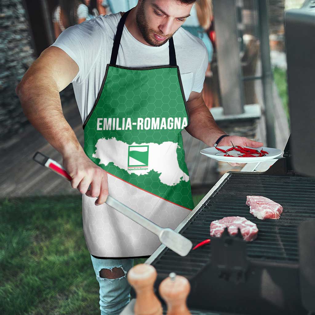 Italy Emilia-Romagna Apron Map With Flag Style - Wonder Print Shop