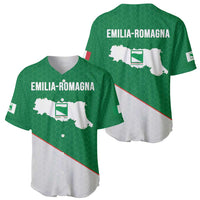 Italy Emilia-Romagna Baseball Jersey Map With Flag Style LT19