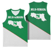 Italy Emilia-Romagna Basketball Jersey Map With Flag Style - Wonder Print Shop