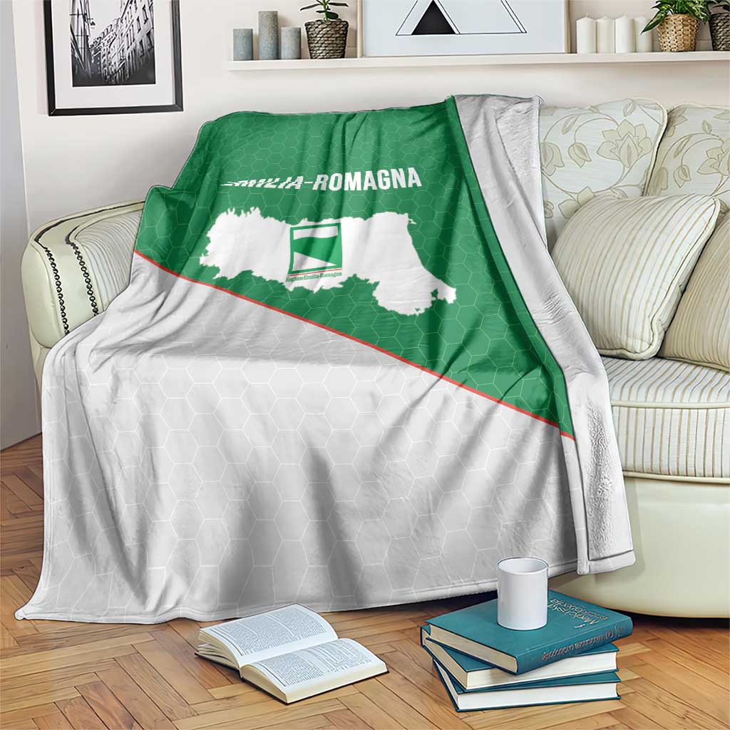 Italy Emilia-Romagna Blanket Map With Flag Style - Wonder Print Shop